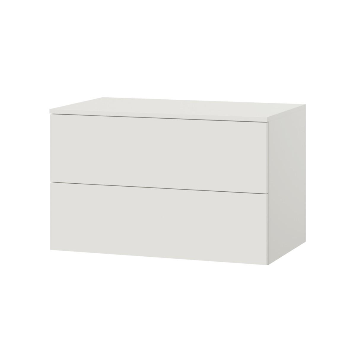 WASCHTISCHUNTERSCHRANK Color 2S 80 Weiß - Weiß, Holzwerkstoff (80/50/45cm) - mzm24
