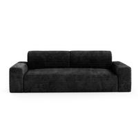 POHOVKA Fabio 3MÍSTNÁ Černá - černá, dřevo (260/82/102cm) - Petits-meubles
