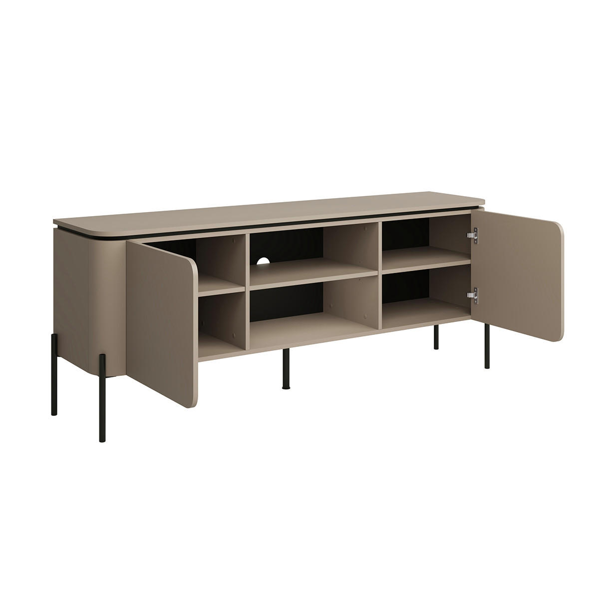 TV-MÖBEL Taupe - Taupe, Holzwerkstoff (162.8/65/39.5cm) - Petits-meubles