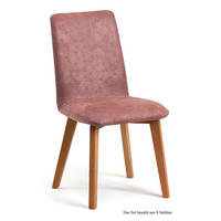 ESSZIMMERSTUHL (8er-Set) Darci 47x92x60 Eiche geölt/Rosewood - Eichefarben/Dunkelrosa, Kunststoff (60/92/47cm) - 58aufmkessel