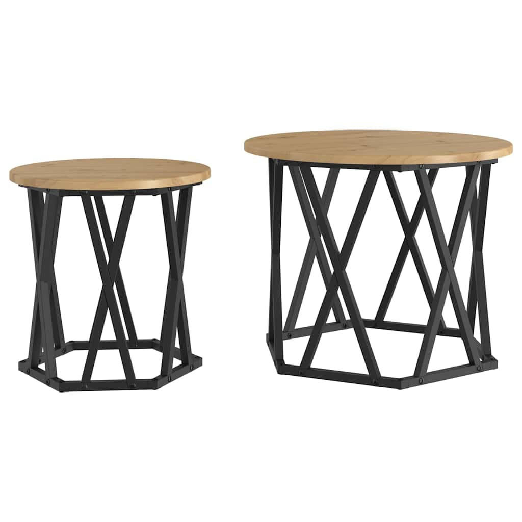 vidaXL Beistelltisch Braun 50x40x50 cm