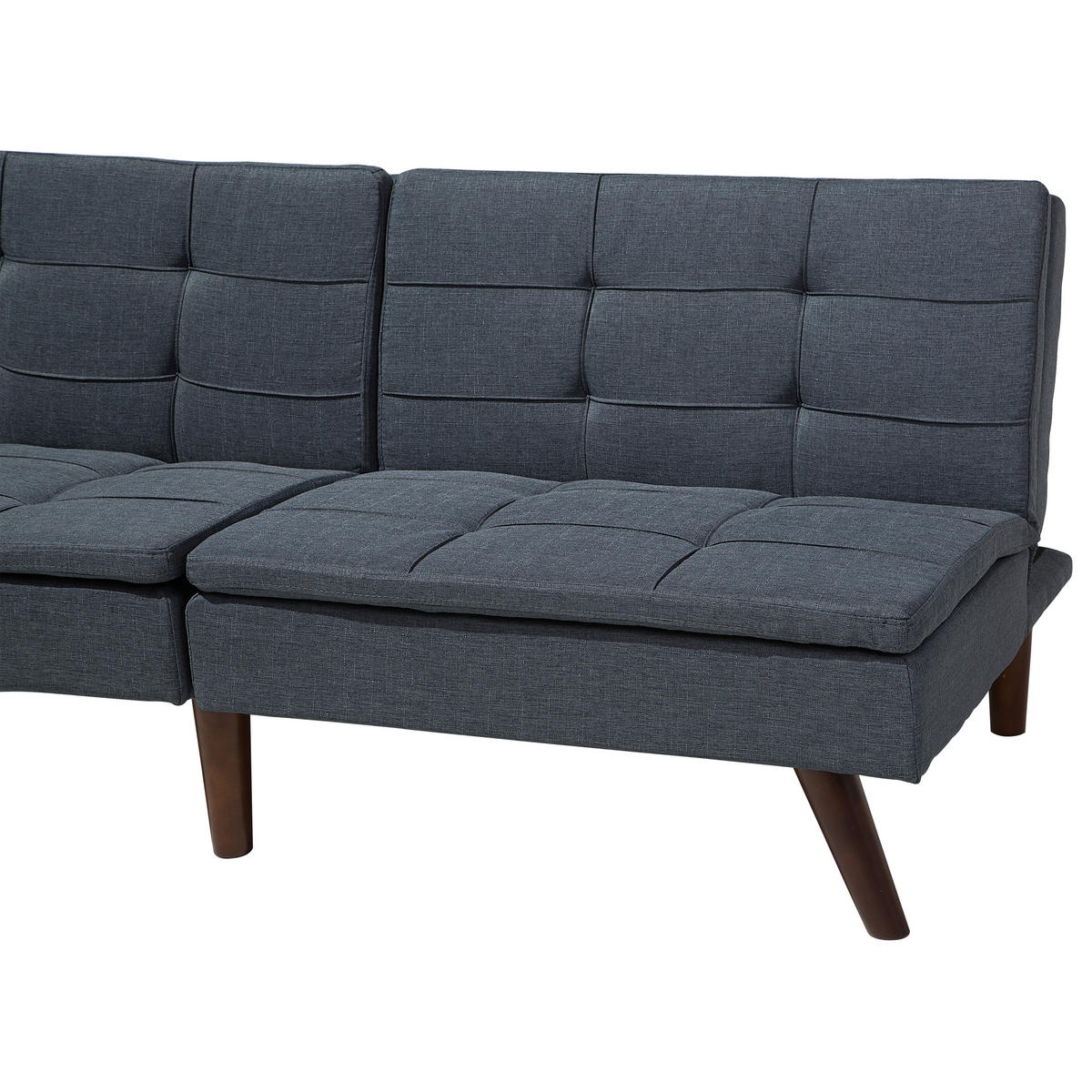 3-SITZER-SCHLAFSOFA Polyester Grau Ronne - Dunkelgrau, Textil (180/76/95cm) - Beliani
