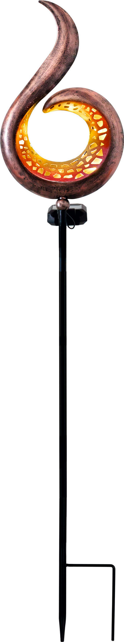 Northpoint Solar-Led-Gartenleuchte Rost 5x80x17 cm