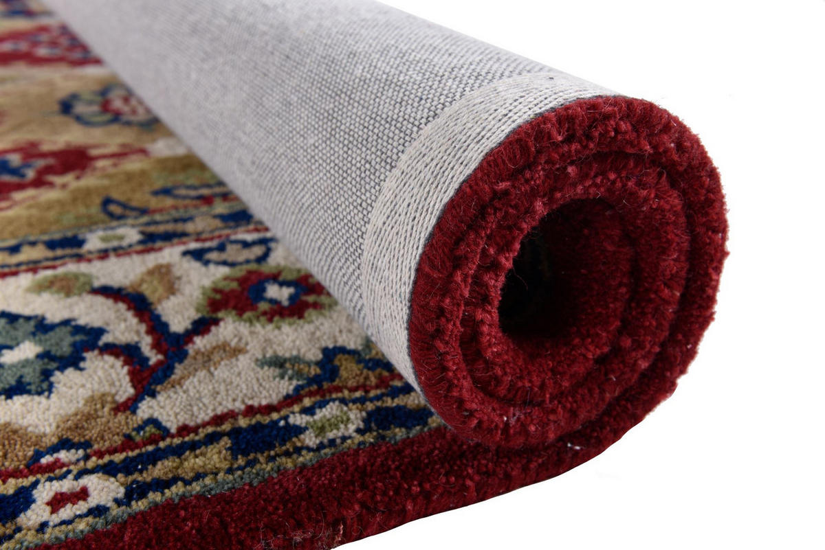 HANDTUFTTEPPICH Royal Ziegler 60x90 cm - Rot, Textil (60/90cm) - THEKO