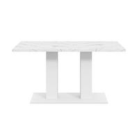 ESSTISCH aus MDF 140/180x70 cm Weiß mit Ausziehfunktion und 30 mm starker Tischplatte - Weiß, Holzwerkstoff (180/70/75cm) - Modfu