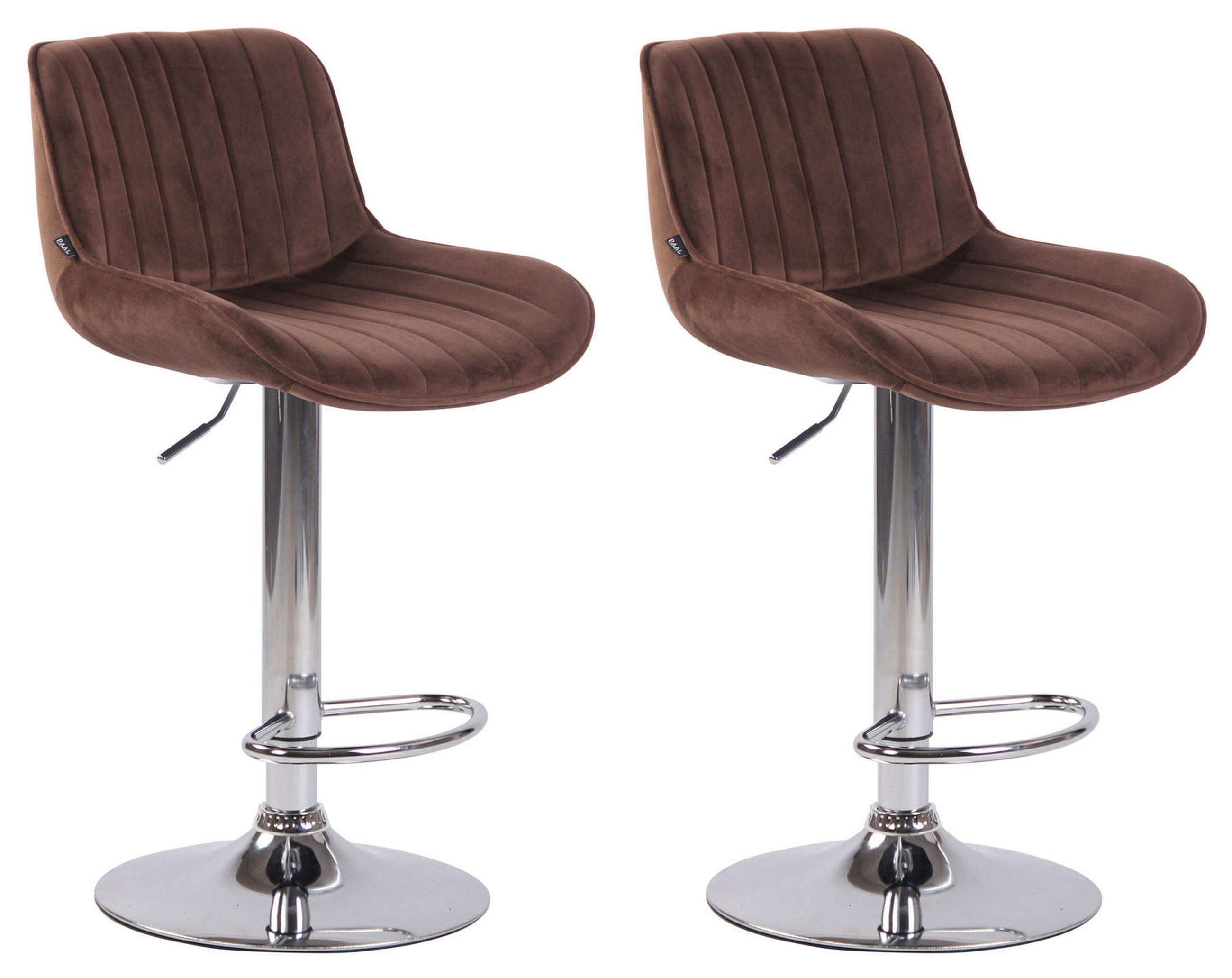 TPFLiving Barhocker Braun 50x108x50 cm