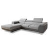 ECKSOFA Divo, Seite: Links - Hellgrau/Grau, Holz/Textil (282/204cm) - Sofnet