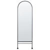 WANDSPIEGEL Metall schwarz 45/145 cm Jarnages - Schwarz, Metall (45/145/3cm) - Beliani
