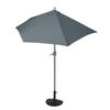 SONNENSCHIRM HALBRUND UV 50+ Anthrazit - Anthrazit, Textil (285/145cm) - MCW
