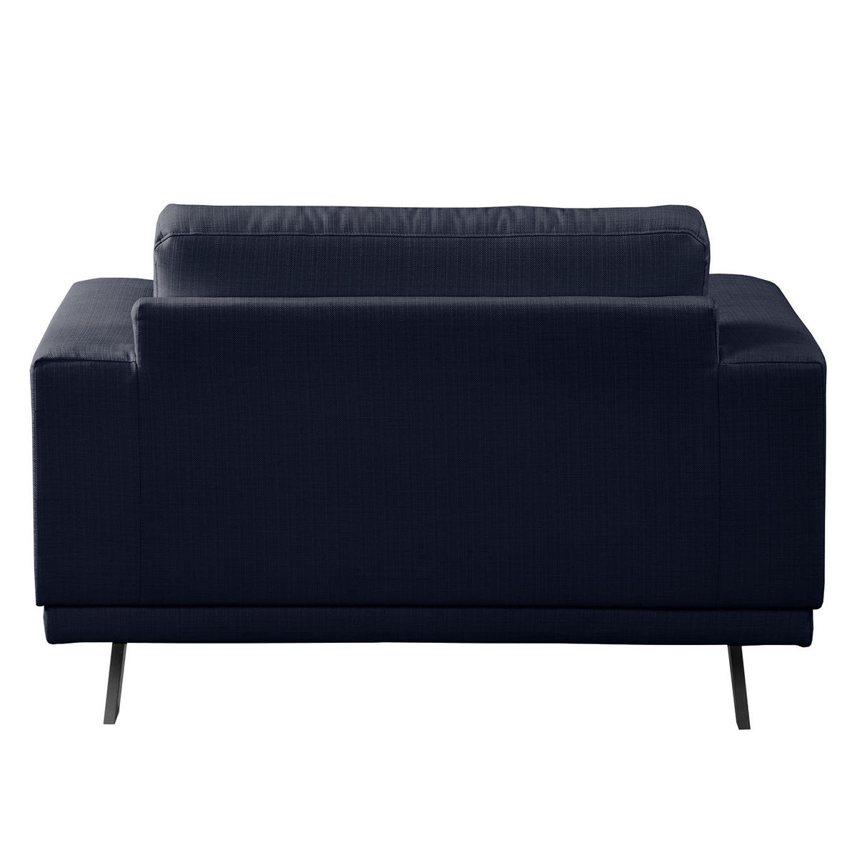 SESSEL - Strukturstoff - Dunkelblau, Textil (121/81/89cm) - home24