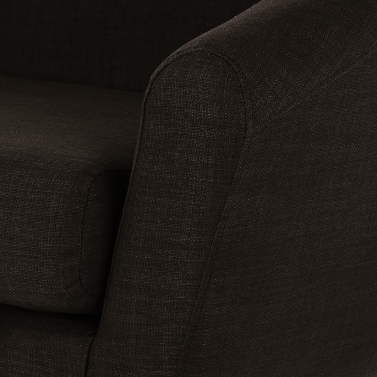 2-SITZER SOFA - Webstoff - Braun, Textil (148/76/67cm) - home24