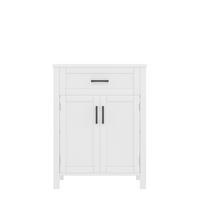BADEZIMMERSCHRANK Weiß 60/46/84,8 cm - Weiß, Holz (60/84/46cm) - PANGIVO