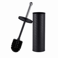 WC-BÜRSTE - Schwarz, Kunststoff/Metall (9.5/38/9.5cm) - Relaxdays