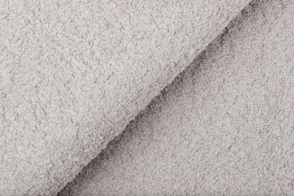 SOFA FEBE 2-Sitzer, hellgrau - Hellgrau/Schwarz, Holz/Textil (160/82/96cm) - Courtois Laville