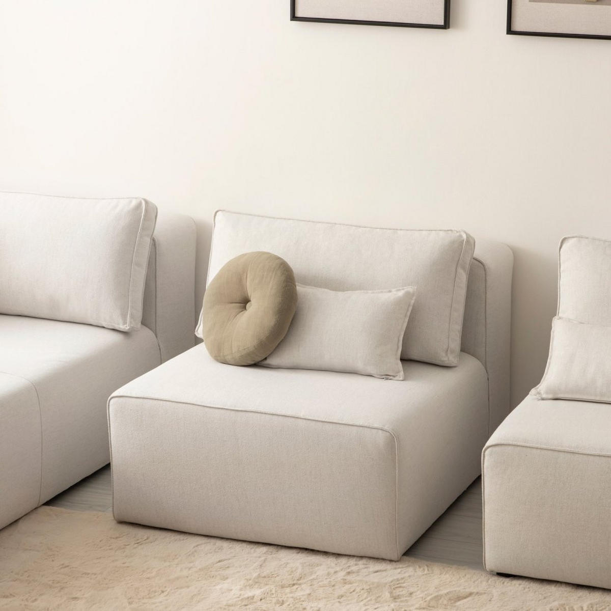 SOFA MODULARES Owen Beige 80 cm x 78 cm - Beige, Textil (80/78/103cm) - Klast Home