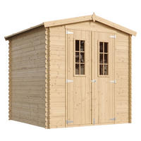 GARTENHAUS HOLZ - B216xL206xH216 cm/ 3.53 m2 - M343C - Beige, Holz (216/218/200cm) - Timbela