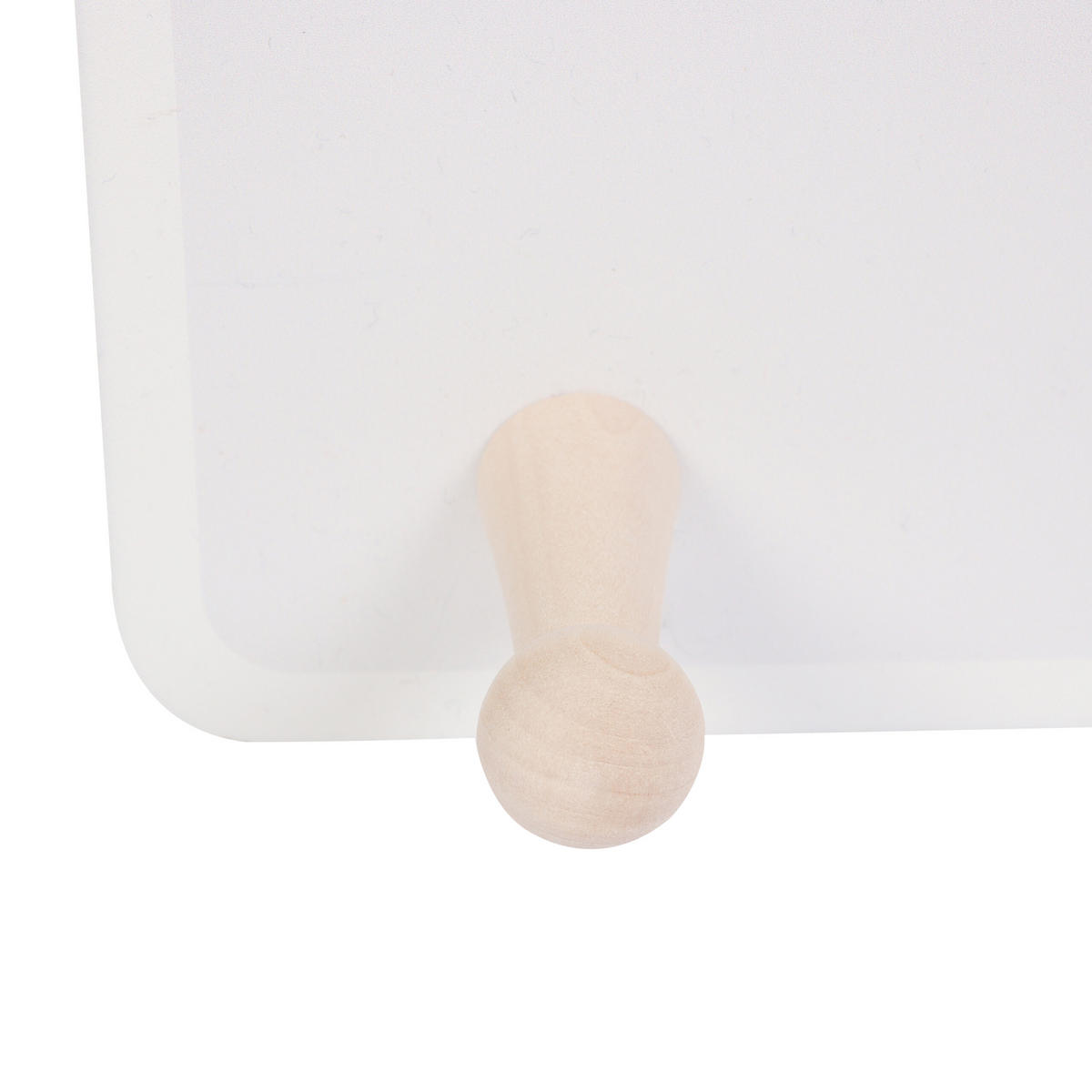 VĚŠÁK Barevný MDF borovicové dřevo 4 háčky 15x38 cm - různobarevná/hnědá, dřevo/kompozitní dřevo (38/15/5.5cm) - Relaxdays