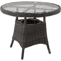 ALUMINIUM GARTENTISCH , 91 x 73,5 cm, grau - Grau, Kunststoff (91/91/73.5cm) - tectake