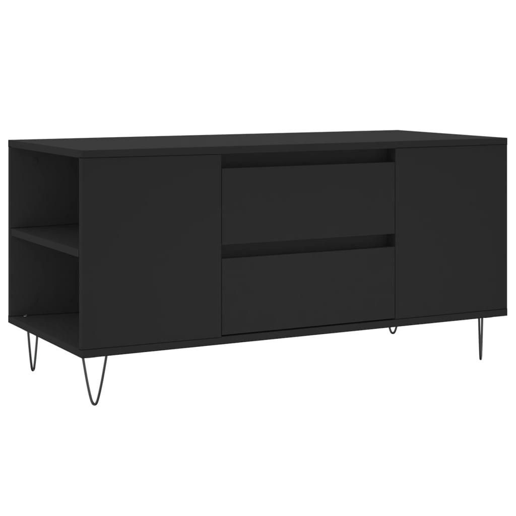 COUCHTISCH Schwarz 102x44,5x50 cm Holzwerkstoff - Schwarz, Holzwerkstoff (102/44.5/50cm) - furnicato