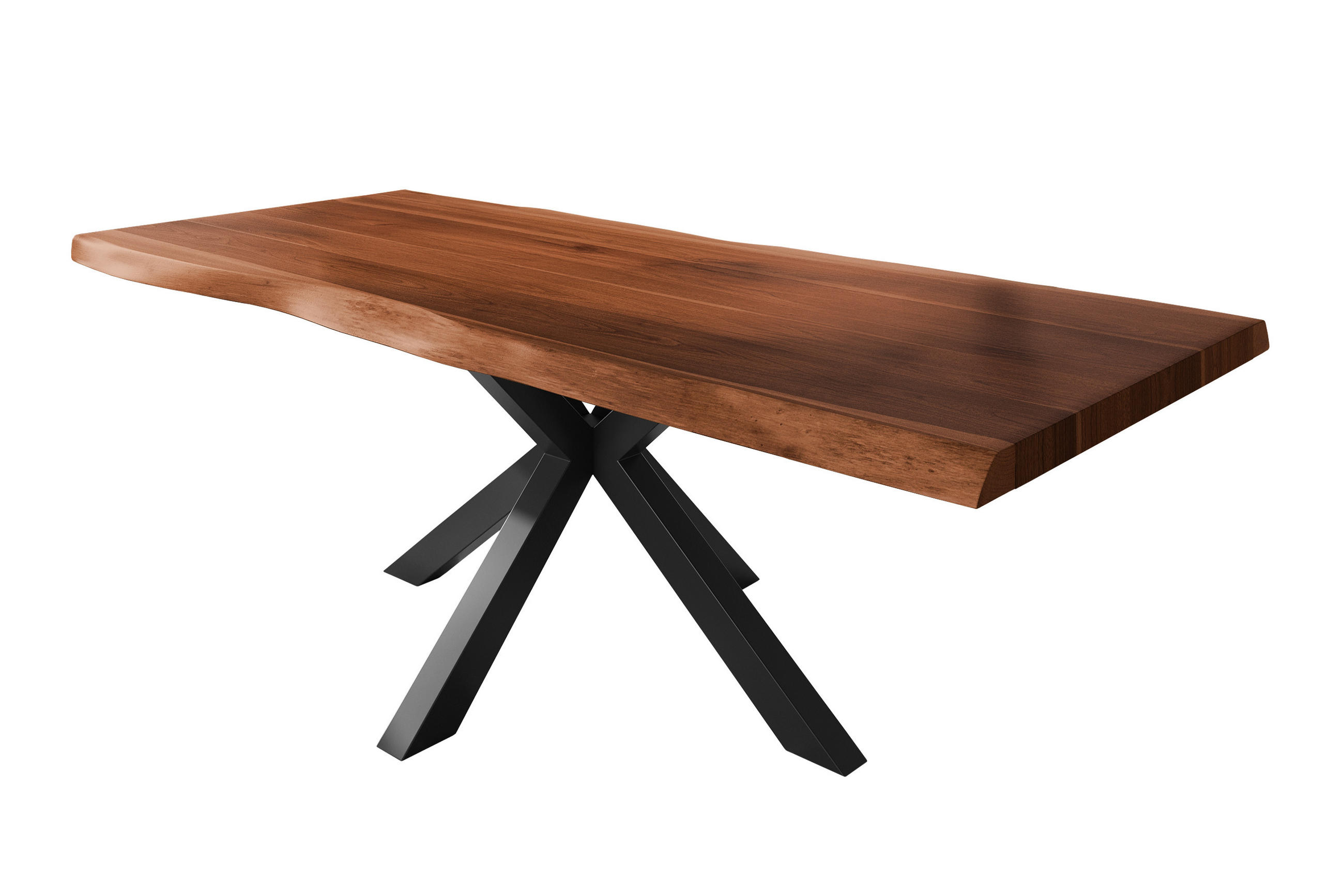 ESSTISCH TITAN - Schwarz/Braun, Holz (110/200/79cm) - SAM