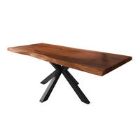 ESSTISCH TITAN - Schwarz/Braun, Holz (110/200/79cm) - SAM