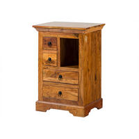KOMMODE Akazie 55x40x80 honig lackiert OXFORD #0503 - Braun, Holz (55/80/40cm) - Massivmoebel24