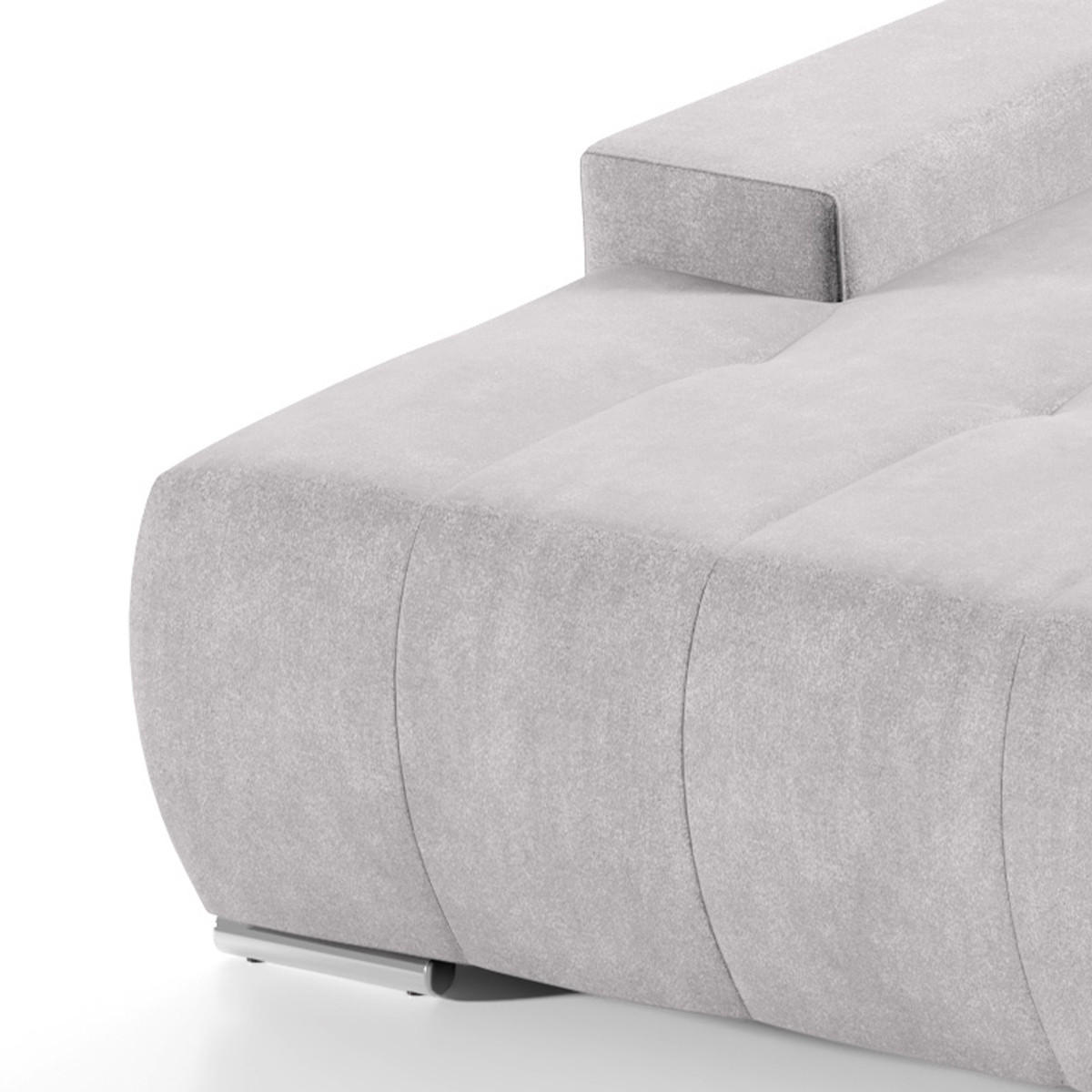 ECKSOFA Jonas 4 Sitzplätze Grau - Grau, Holzwerkstoff (265/185cm) - Petits-meubles