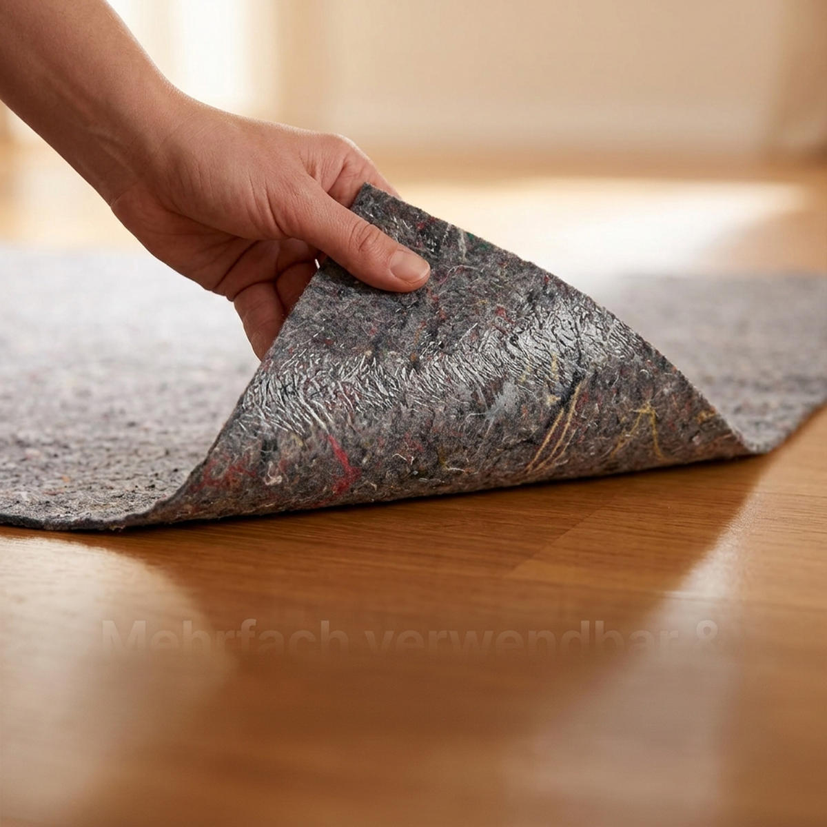 MALERVLIES Grau selbsthaftend 1x50 m - Grau, Kunststoff/Textil - Relaxdays