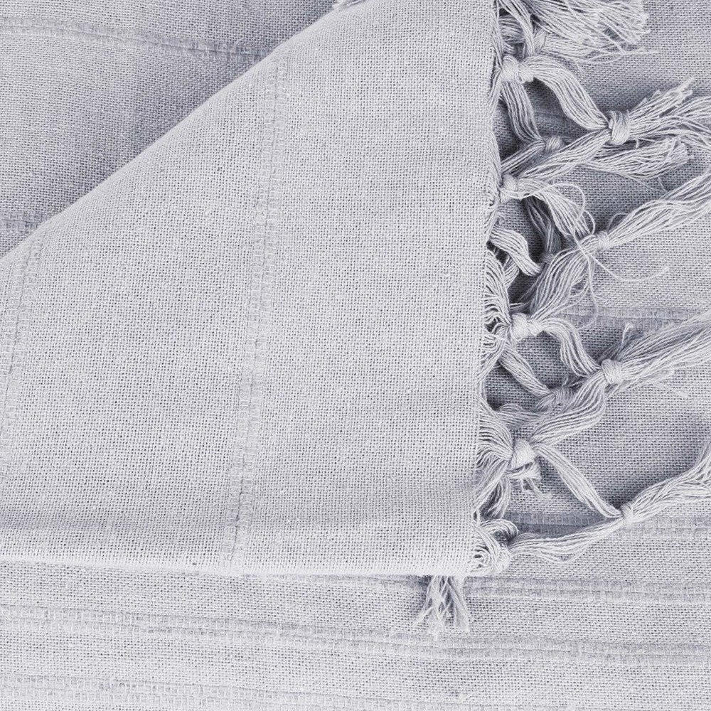 TAGESDECKE 230/250 cm - Grau, Naturmaterialien (230/250cm) - Atmosphera Createur d´interieur