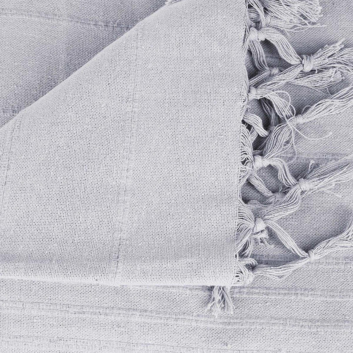 TAGESDECKE 230/250 cm - Grau, Naturmaterialien (230/250cm) - Atmosphera Createur d´interieur