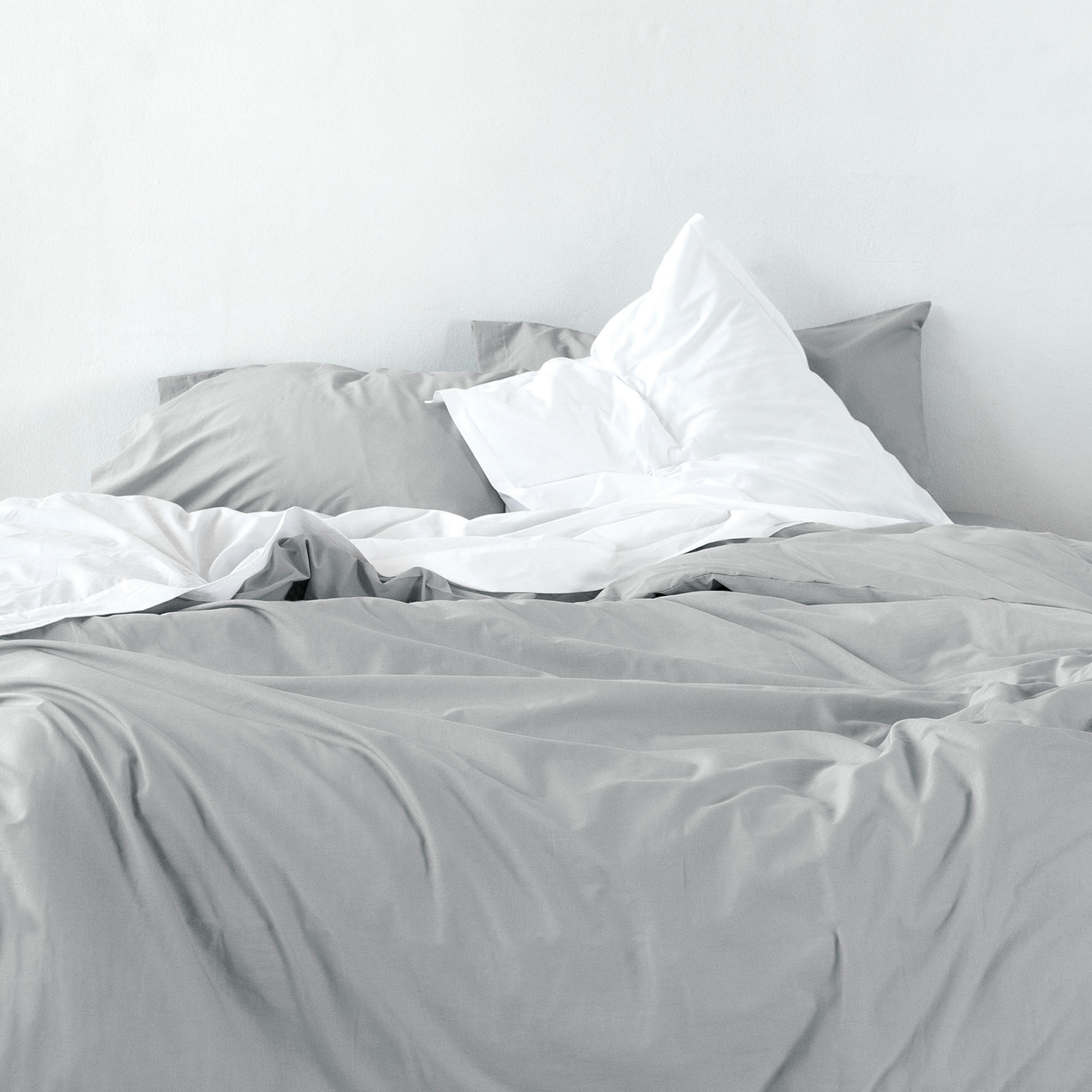 BETTBEZUG basic 155x220 cm (komfortgrösse) grau - Grau, Textil (155/220cm) - Happy Friday