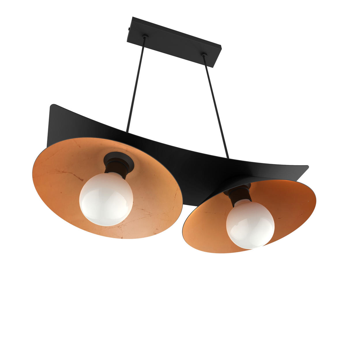 HÄNGELEUCHTE Miller X2 - Kupferfarben, Metall (70/50/16cm) - Lumicom