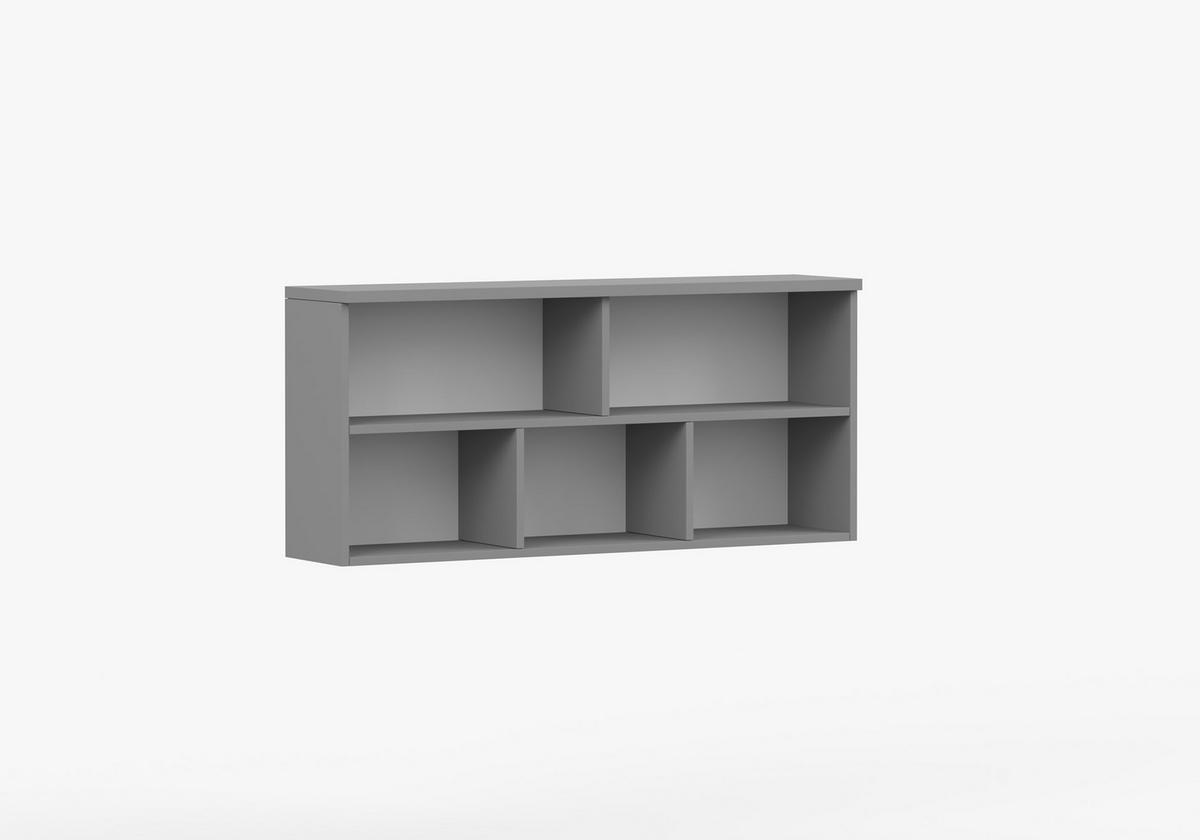 JUGENDZIMMER Arivo in Weiß und Grau 3 teilig Kinderzimmer Komplett Set mit Schreibtisch, Wandregal und Kommode - Weiß, Holzwerkstoff (80/200/120cm)