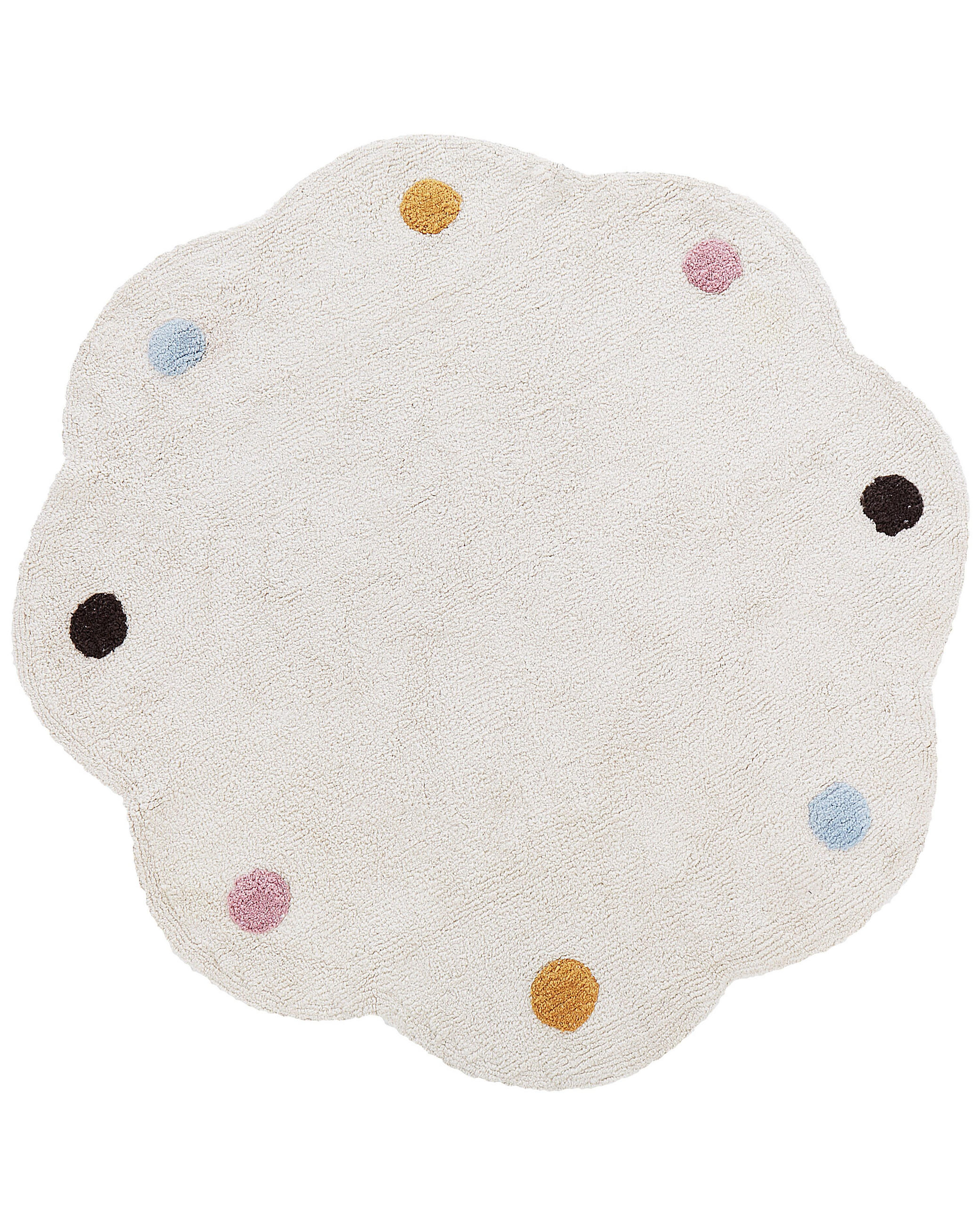 KINDERTEPPICH Durevi 120/120 cm - Beige/Multicolor, Textil (120/120cm) - Beliani