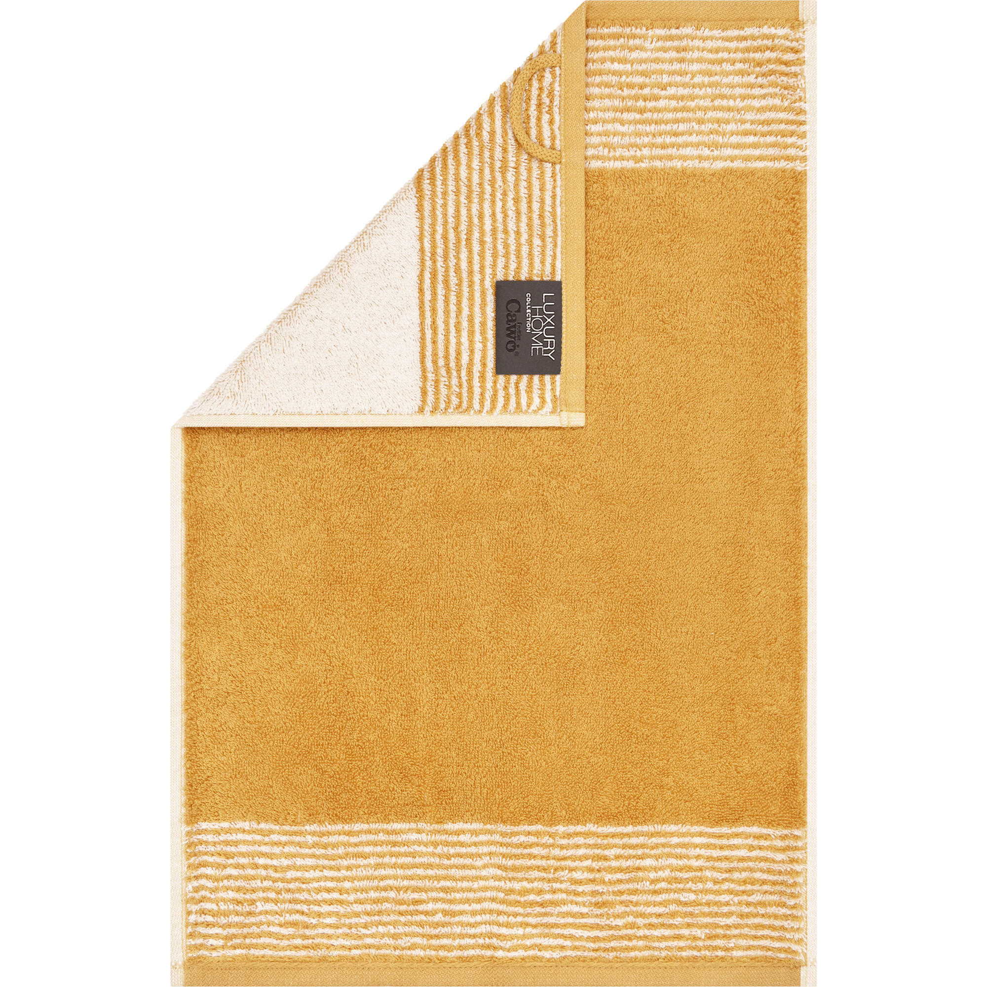 GÄSTETUCH LUXURY HOME TWO-TONE 590 GOLD - 53 - Gelb, Textil (30/50cm) - Cawoe