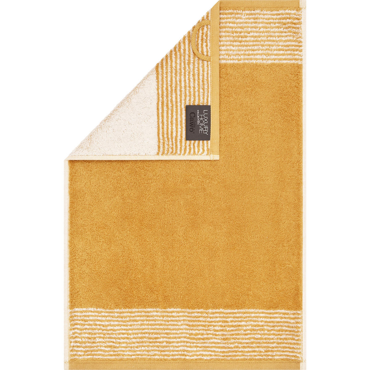 GÄSTETUCH LUXURY HOME TWO-TONE 590 GOLD - 53 - Gelb, Textil (30/50cm) - Cawoe