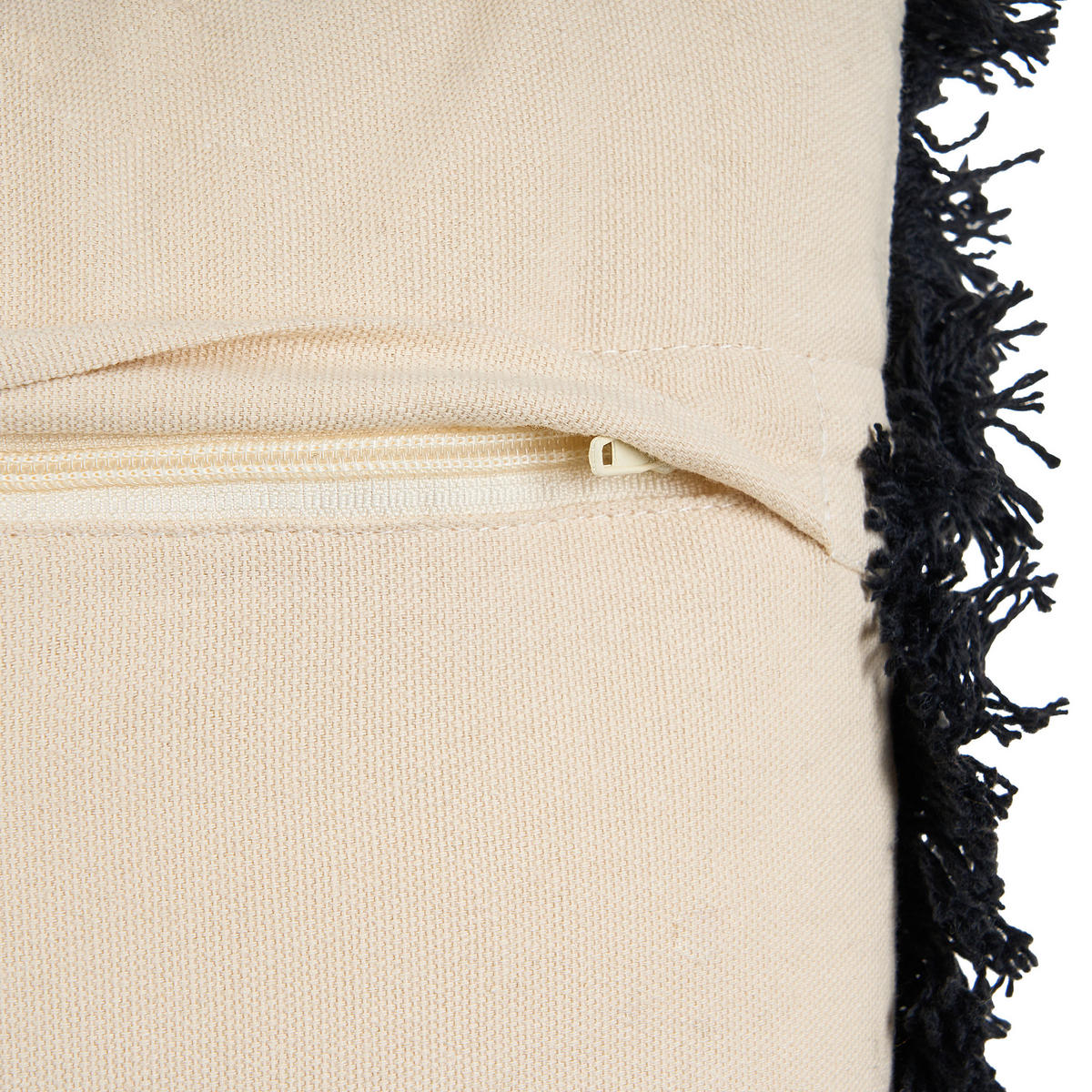 DEKOKISSEN 2er-Set Beige 45/45 cm Bannu - Beige, Naturmaterialien/Textil (45/45cm) - Beliani