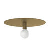 DECKENLEUCHTE - Goldfarben, Metall (40/40/10cm) - Lumicom