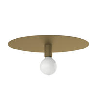 DECKENLEUCHTE - Goldfarben, Metall (40/40/10cm) - Lumicom