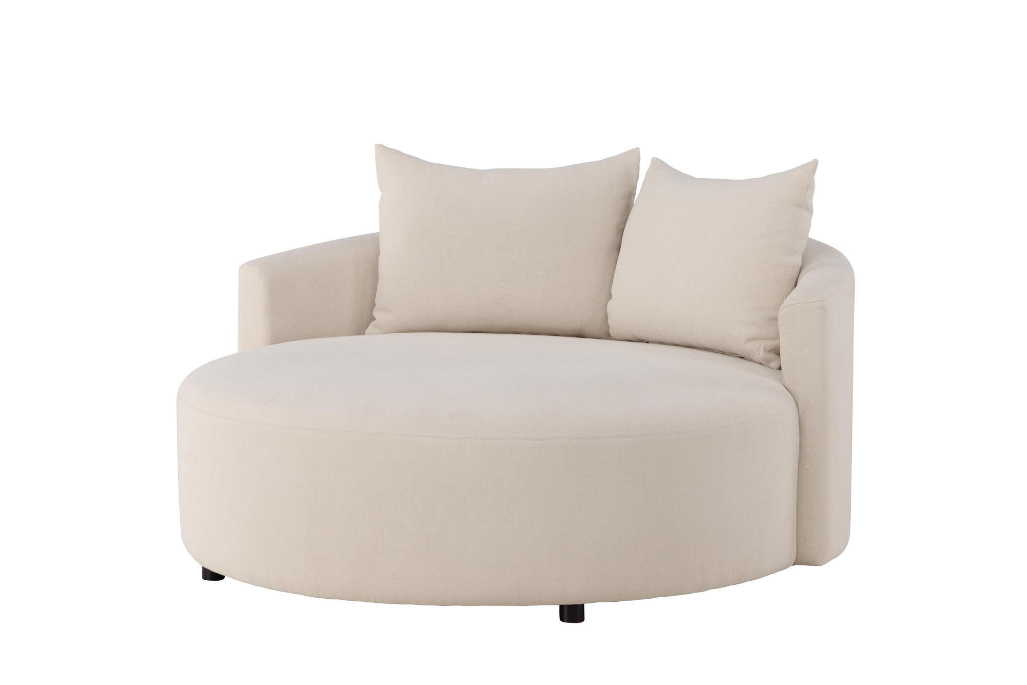 SESSEL KELSO Beige 150x150x72 cm - Beige, Textil (150/72/150cm) - FURNLUX