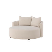 SESSEL KELSO Beige 150x150x72 cm - Beige, Textil (150/72/150cm) - FURNLUX