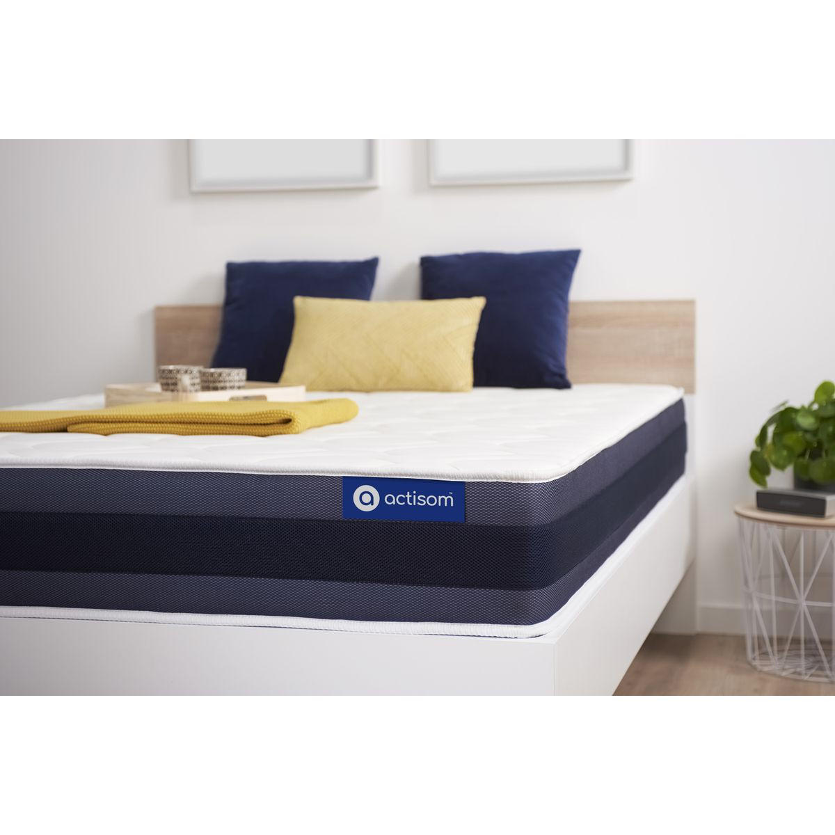 MATRATZE Actilatex morpho Latex und Memory-Schaum 100 x 200 cm h1 - Weiß, Textil (100/200cm) - ACTISOM