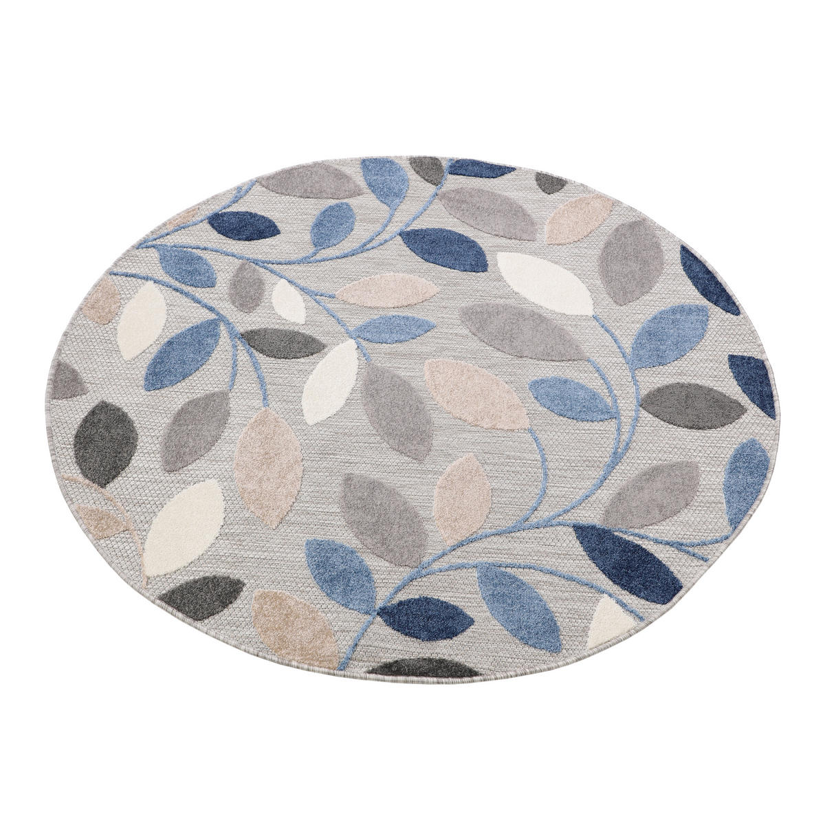 TEPPICH PATIO rund Grau 120/120 cm - Grau, Textil (120/120cm) - Tapiso