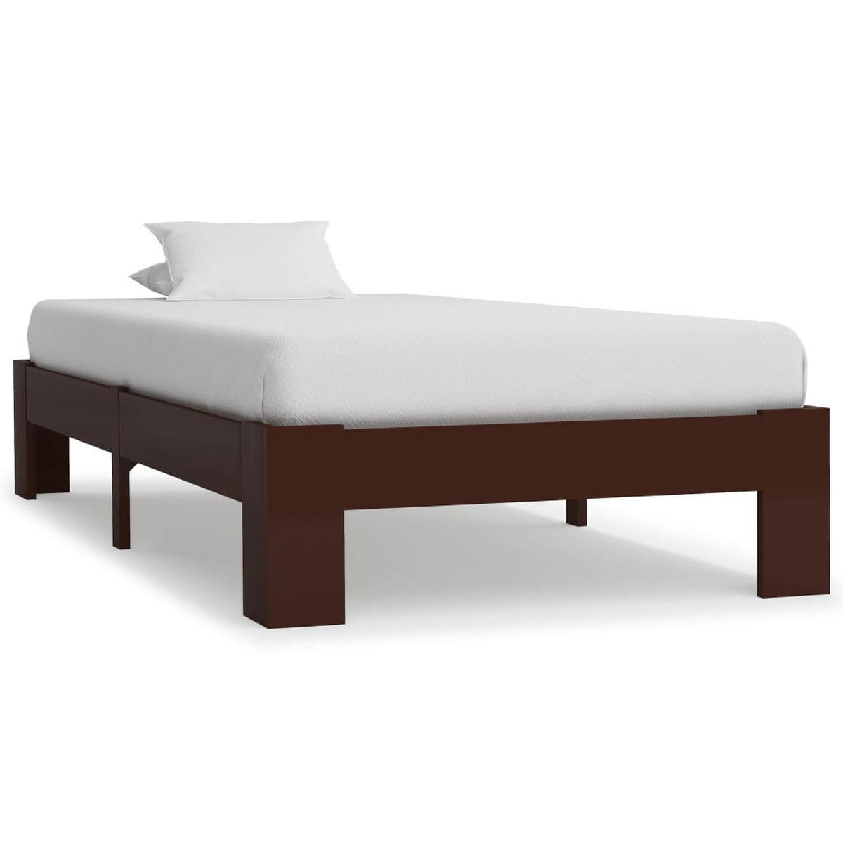 BETT Harlow 95/213 cm - Braun, Holz (90/200cm) - Nettlife