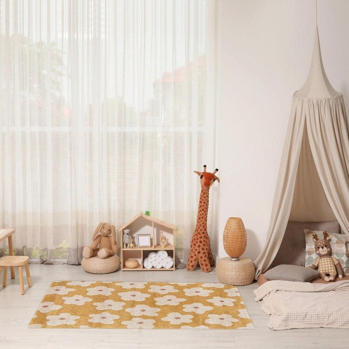 KINDERTEPPICH dick und bequem gelb - Gelb, Textil (160/230cm) - AFK Living