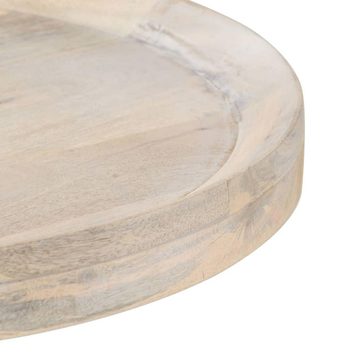BEISTELLTISCH Ø60x75 cm Mango Massivholz - Braun, Holz (60/60/75cm) - furnicato