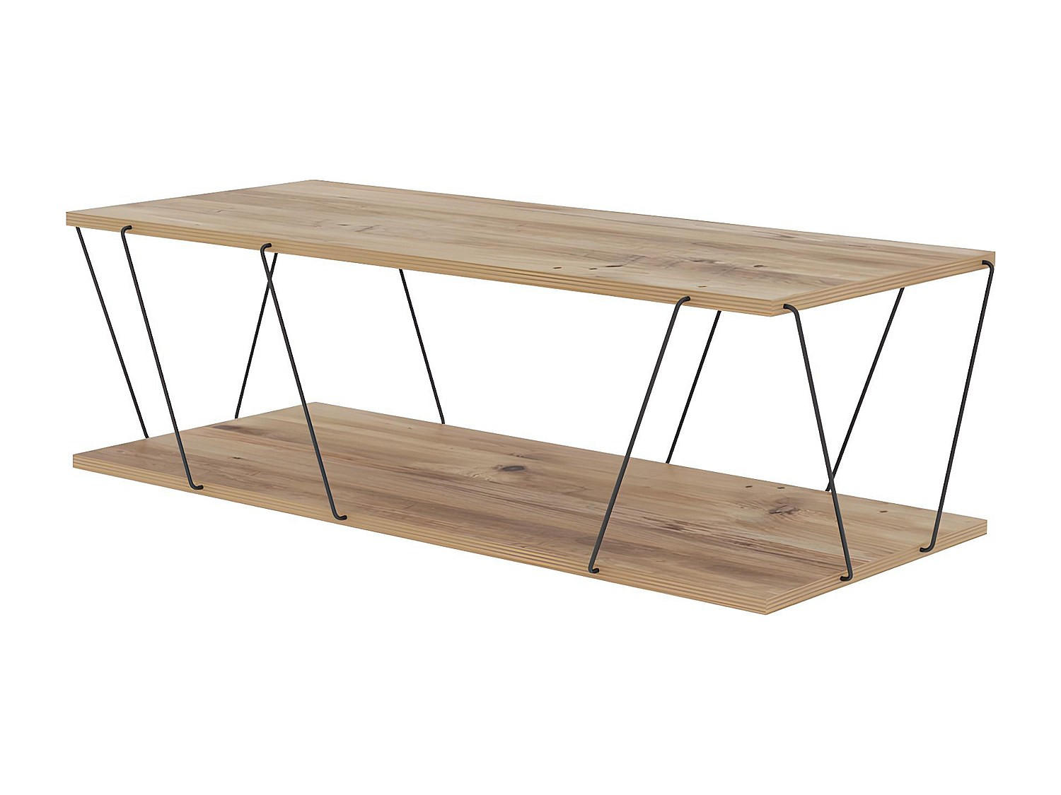 Vente-Unique Couchtisch Natur 120x30x50 cm