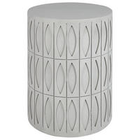 BEISTELLTISCH hellgrau rund 45 cm Deara - Grau, Holzwerkstoff (45/45/56cm) - Beliani