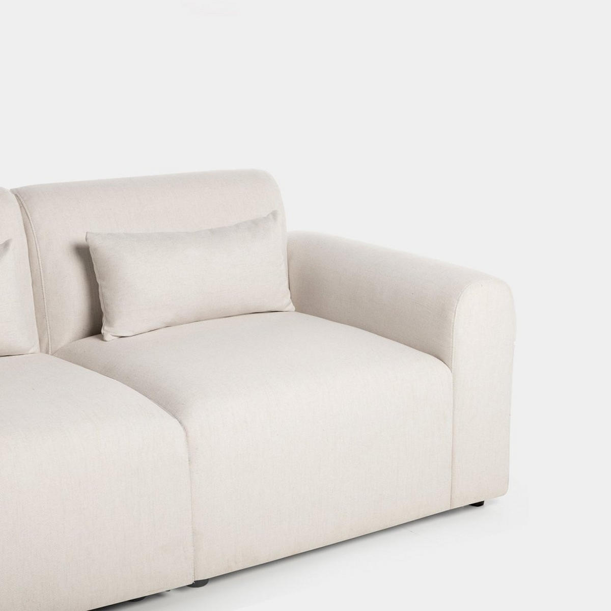 SOFA-ZWEISITZER Cillian Beige 200 cm x 87 cm - Beige, Textil (200/87/90cm) - Klast Home