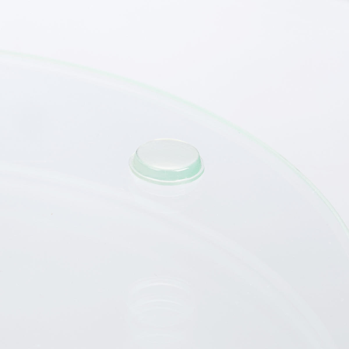 TORTENPLATTE - Transparent, Glas/Metall (30/2/30cm) - Relaxdays